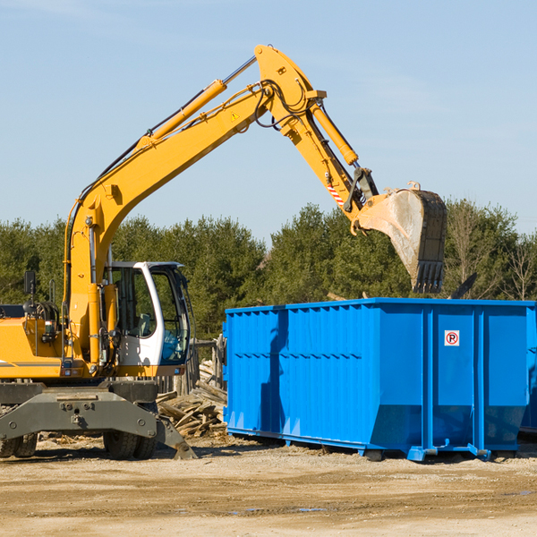 what happens if the residential dumpster is damaged or stolen during rental in Camby